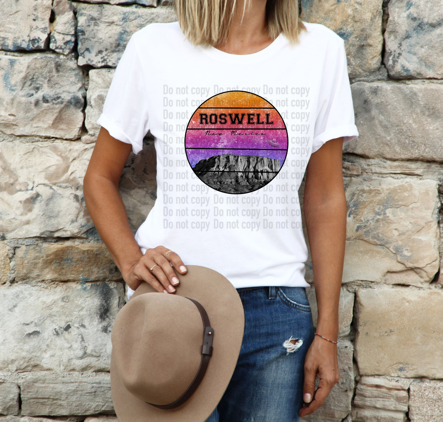 Roswell New Mexico Sunset In Circle