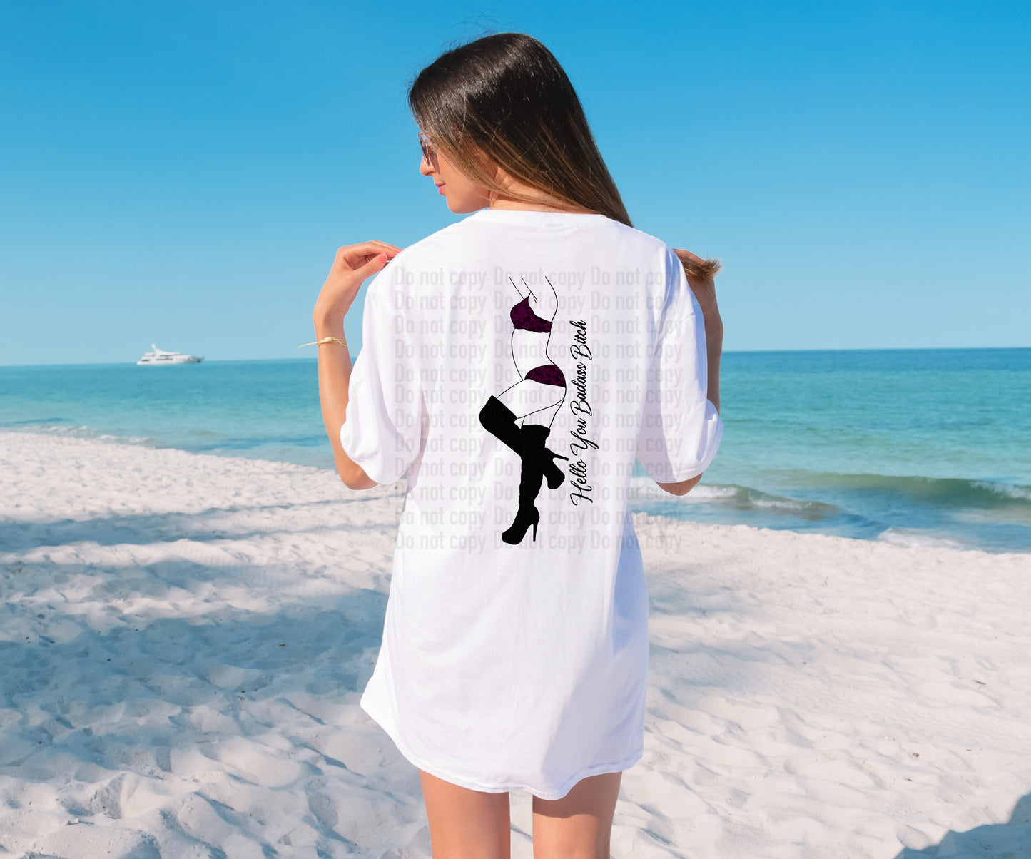 Hello Bad@ss B!tch Back Design