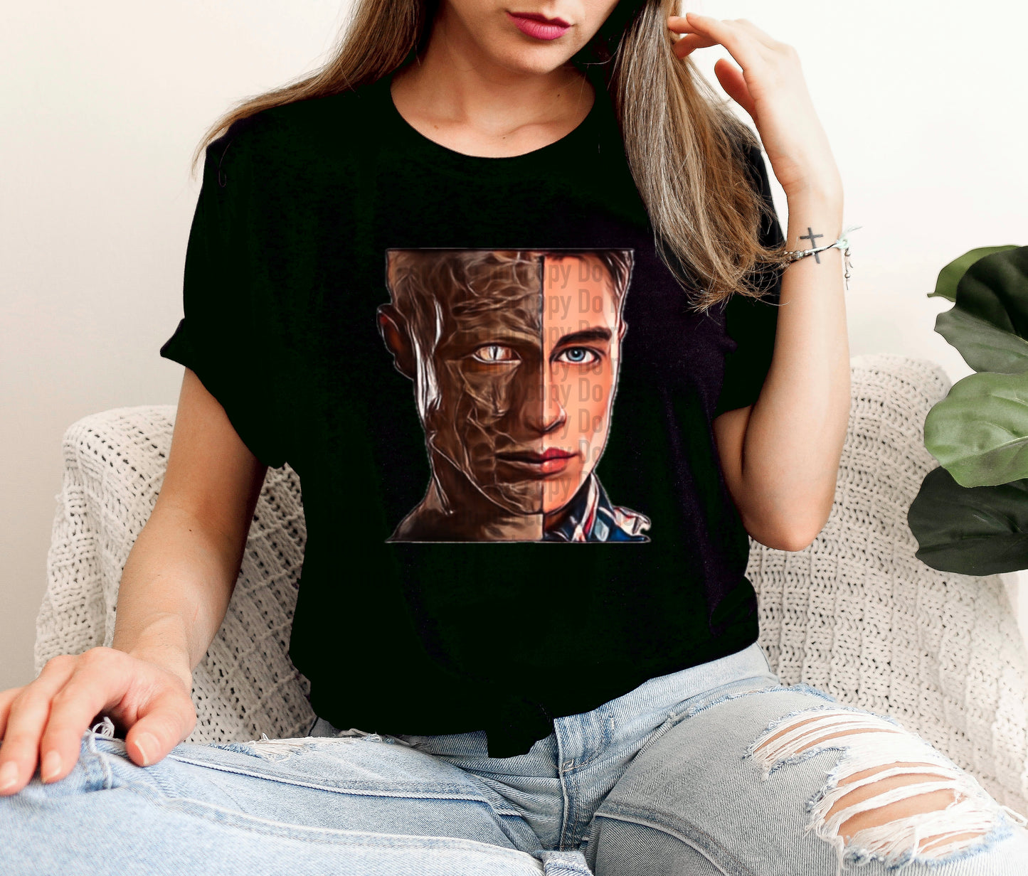 Jackson Whittemore Split Face Teen Wolf Cartoon