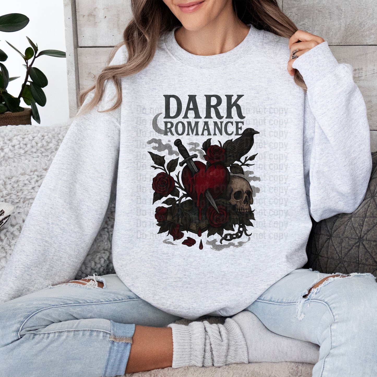 Dark Romance Skull And Crow