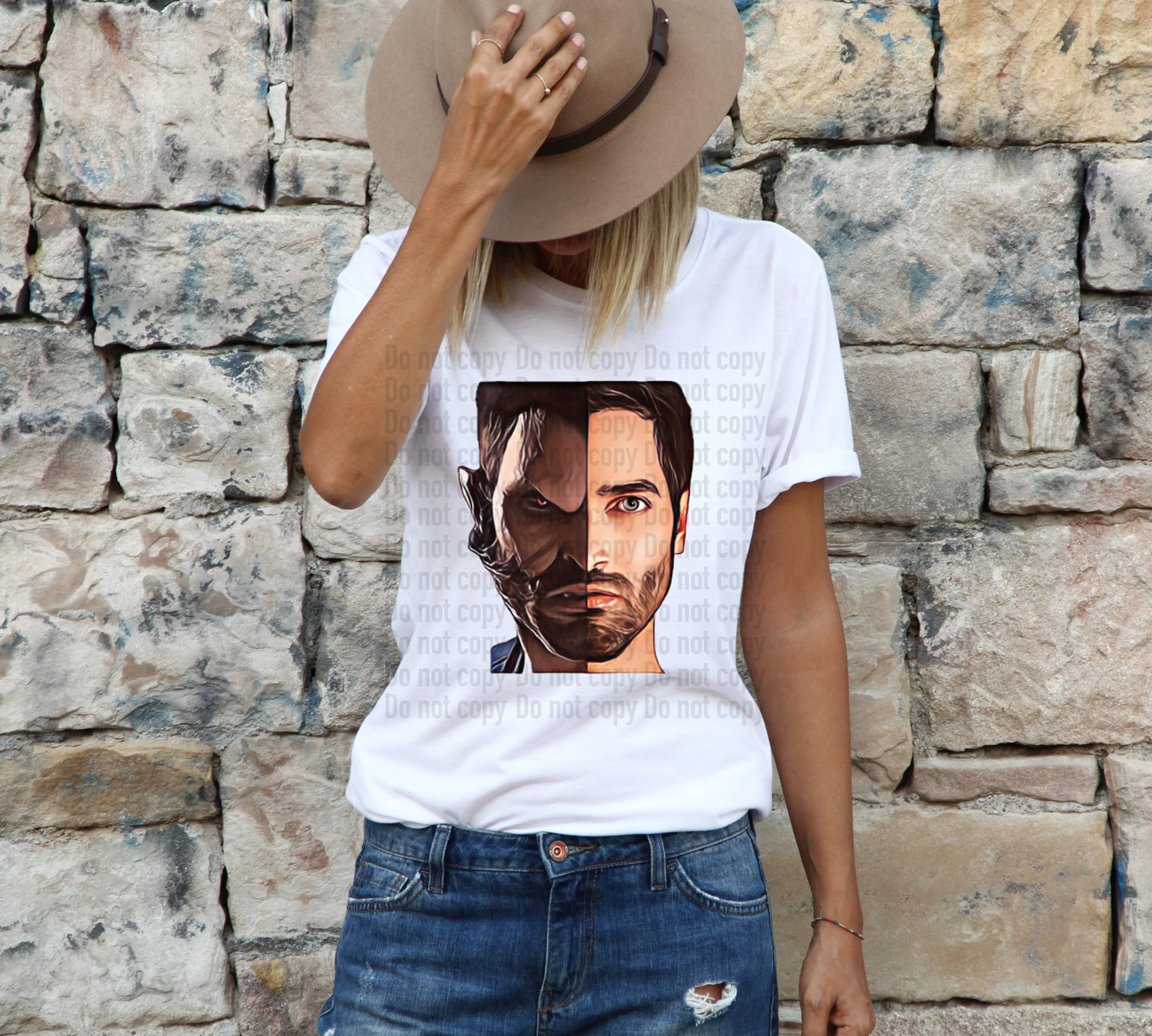 Derek Hale Split Face Teen Wolf Cartoon