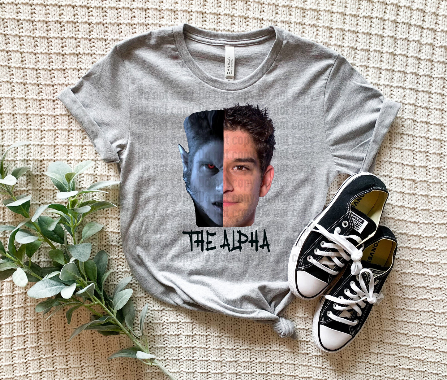 Scott McCall True Alpha Split Face Teen Wolf Cartoon