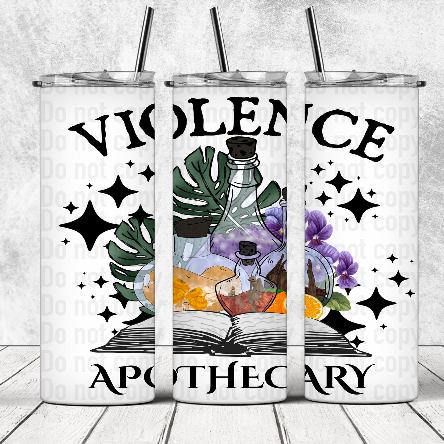 Violence Apothecary 20oz Skinny Tumbler