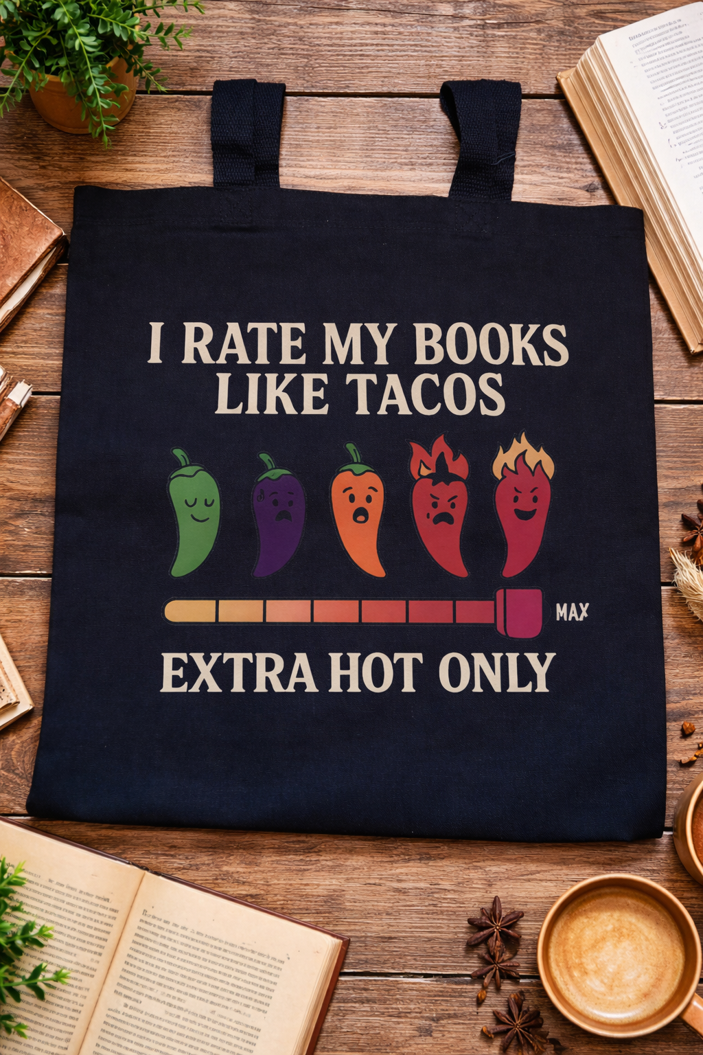 Books Like Tacos tote bag