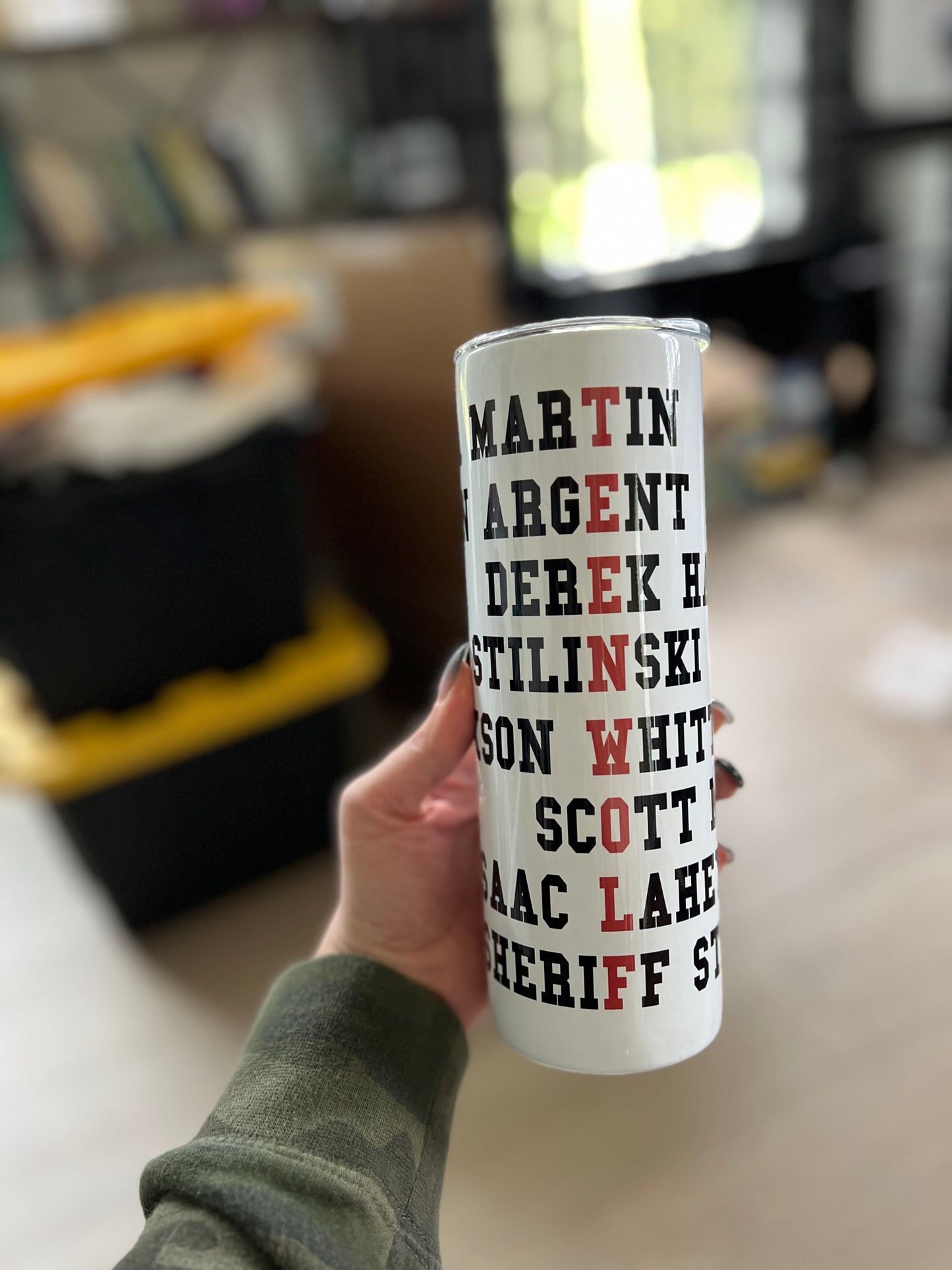 Teen Wolf Names 20oz Skinny Tumbler