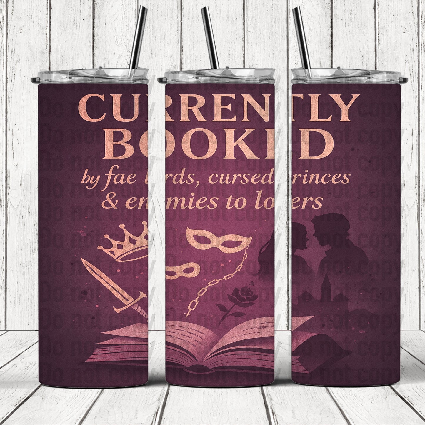 Currently Booked 20oz Skinny Tumbler