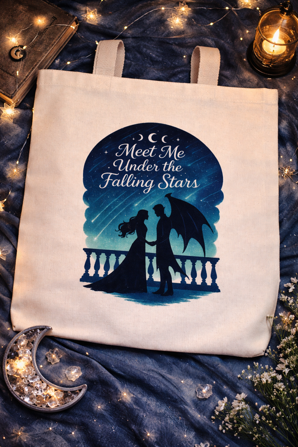 Under the stars tote bag