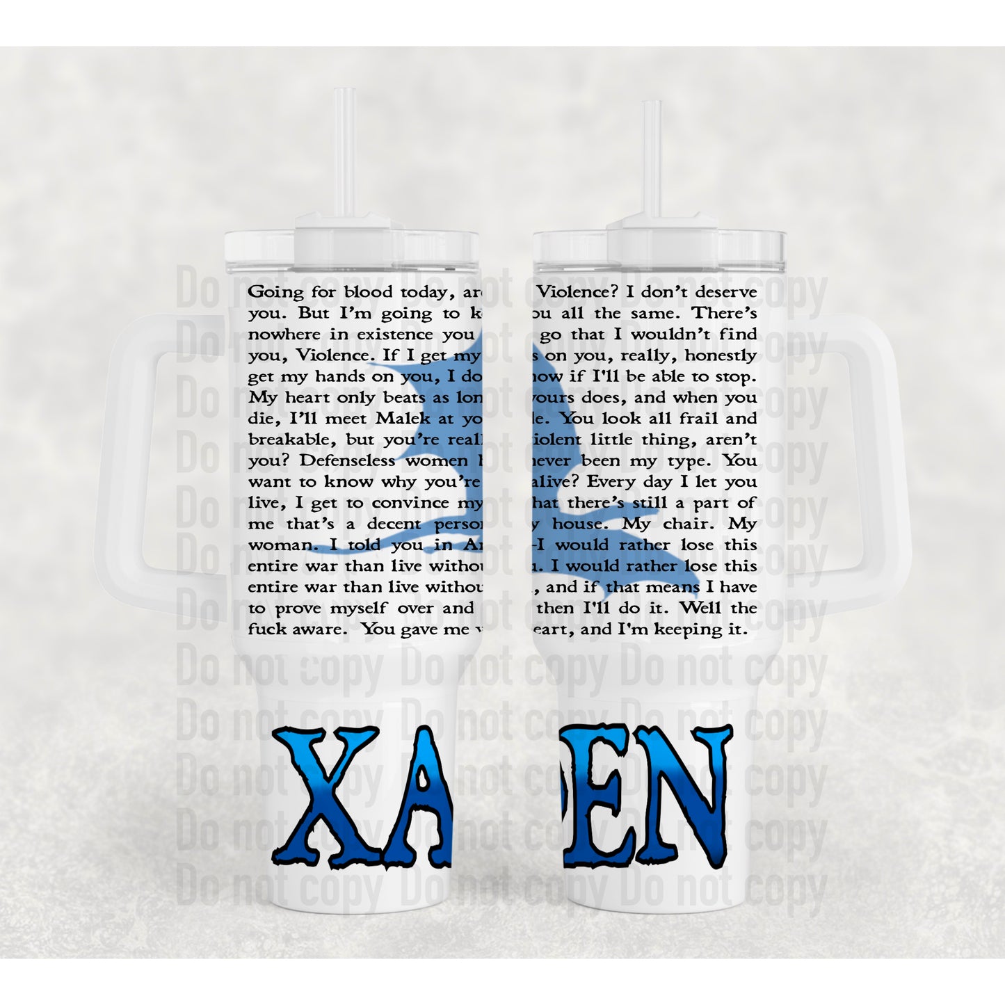 Xaden Quotes 40oz Stanley Dupe