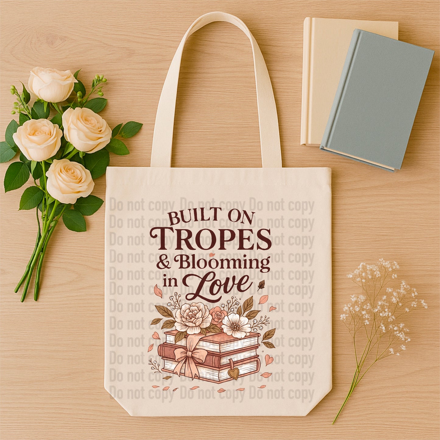 Built On Tropes & Blooming In Love - Tote Bag