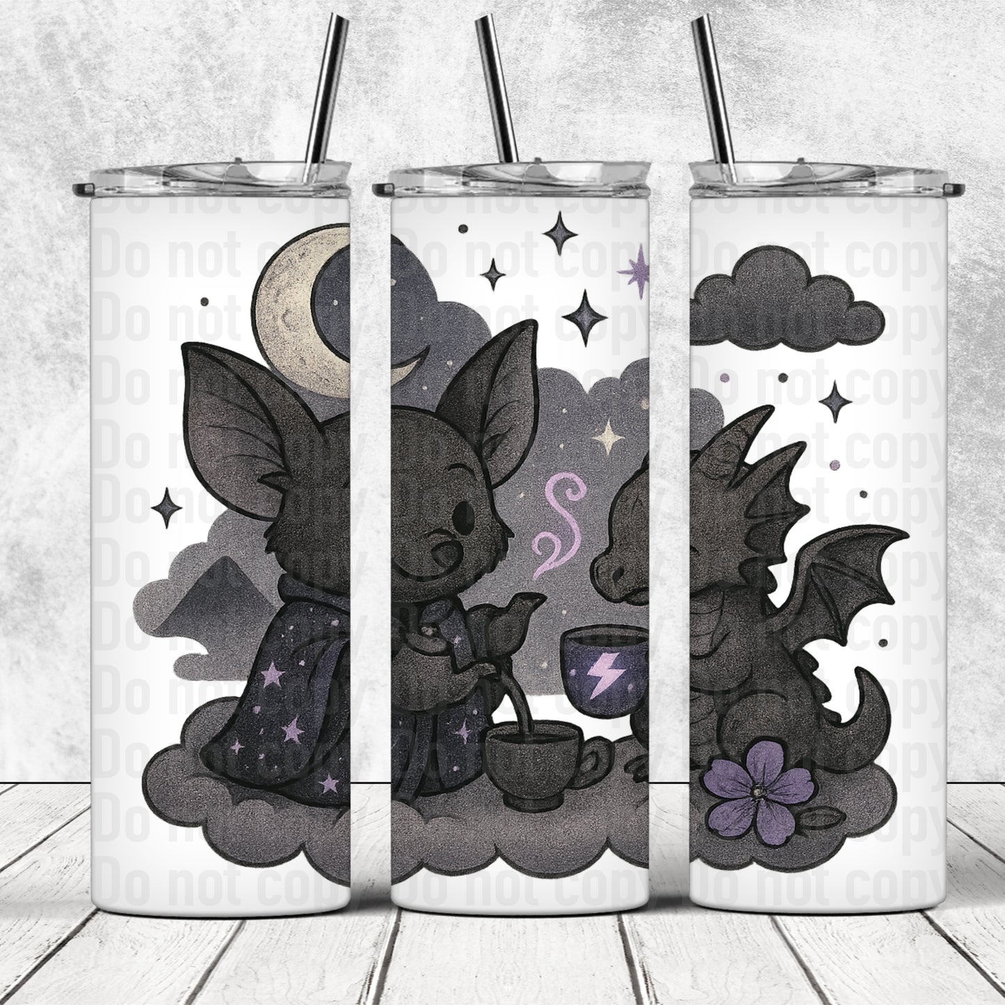 Baby Bat & Dragon Tea Time 20oz Skinny Tumbler