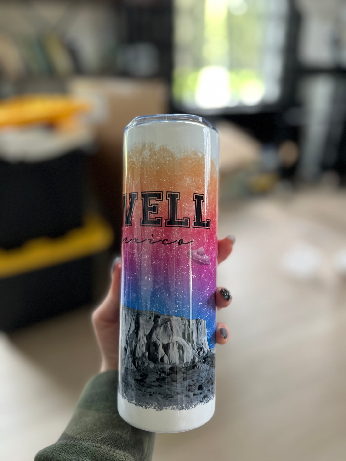 Roswell Sunset New Mexico 20oz Skinny Tumbler