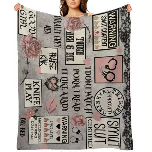 Smut Gray/Pink Blanket - Pre Order