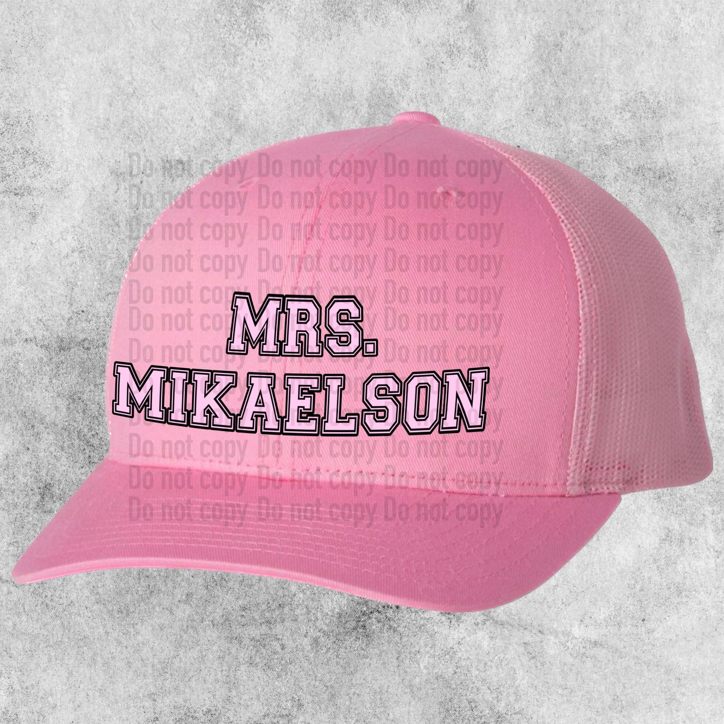 Mrs. Salvatore or Mrs. Mikaelson Pink Trucker Hat TVD TO