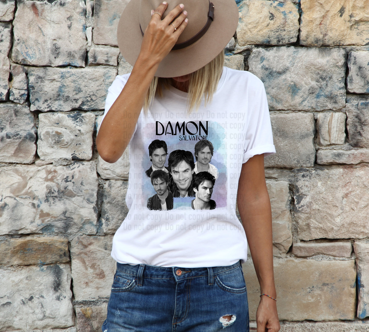 Multi Image Damon Salvatore B&W