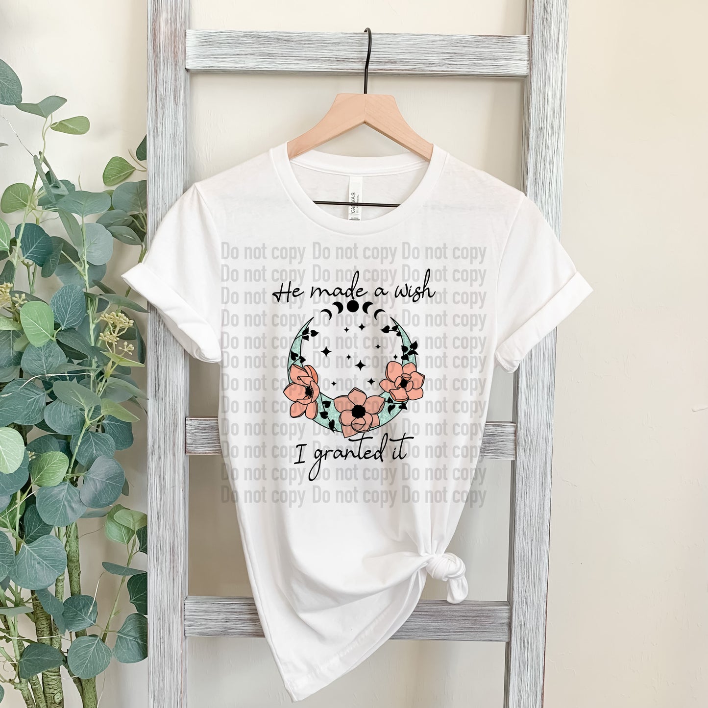 Made A Wish I Granted Vampire Diaries Damon - T-Shirt & Hoodie