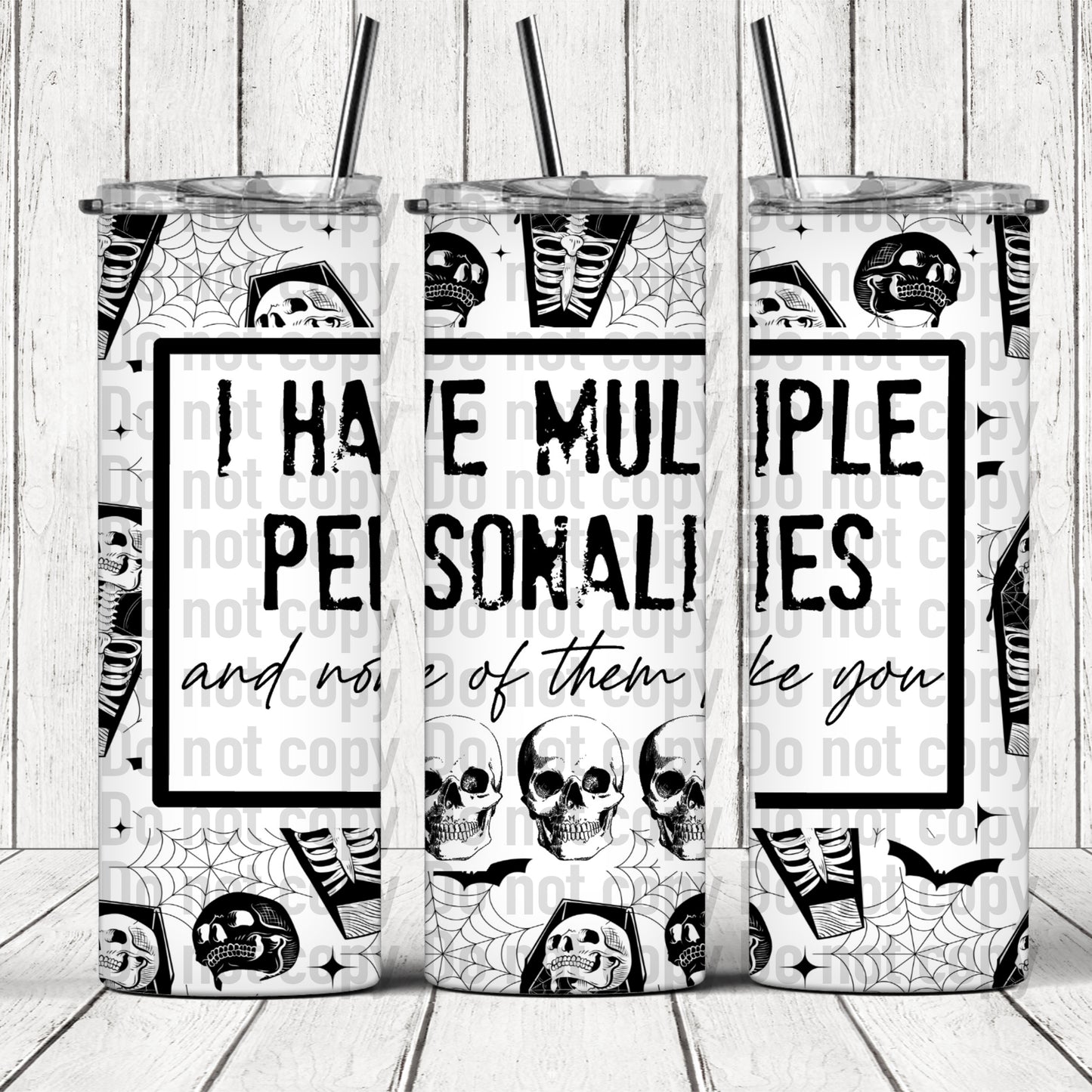 Multiple Personalities - 20oz Skinny Tumbler