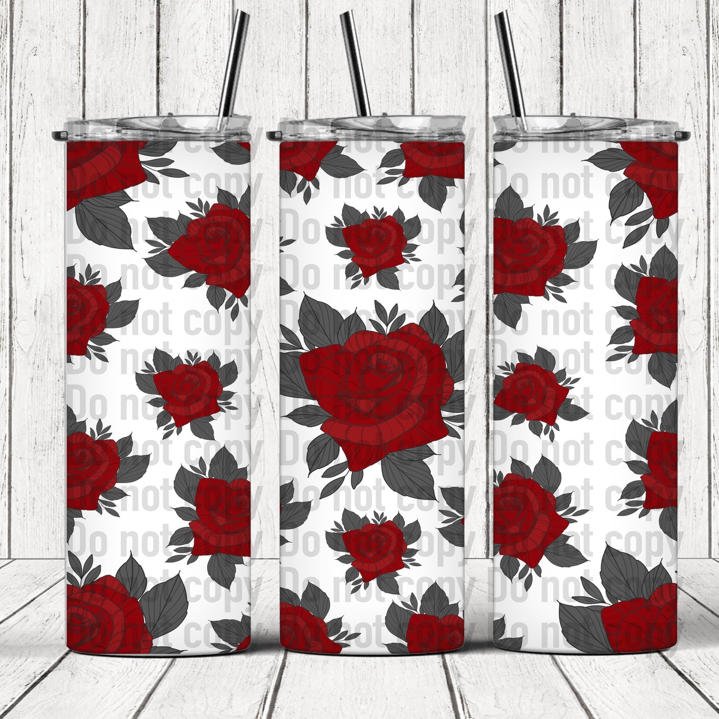 Red Roses - 20oz Skinny Tumbler