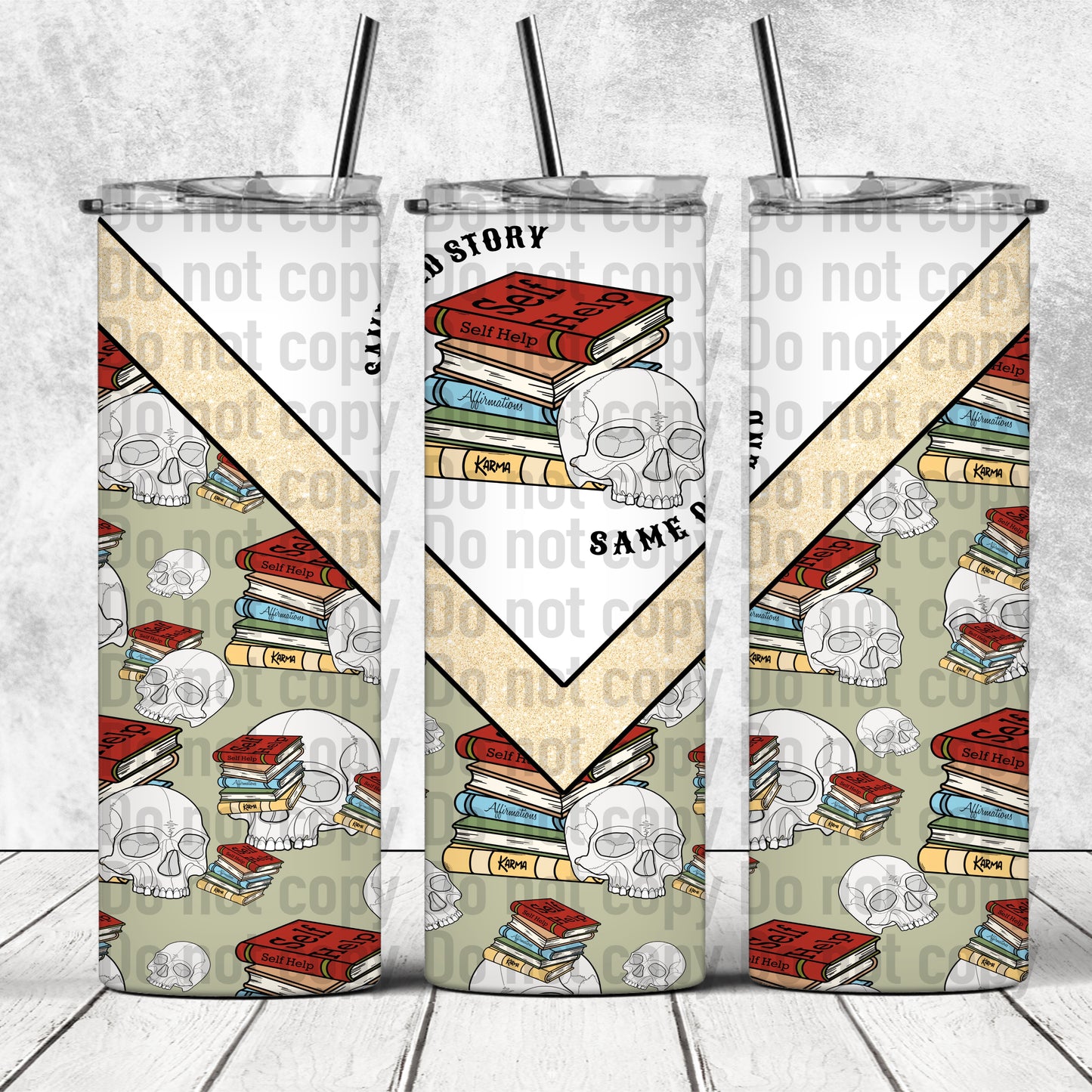 Skellie Book - 20oz Skinny Tumbler