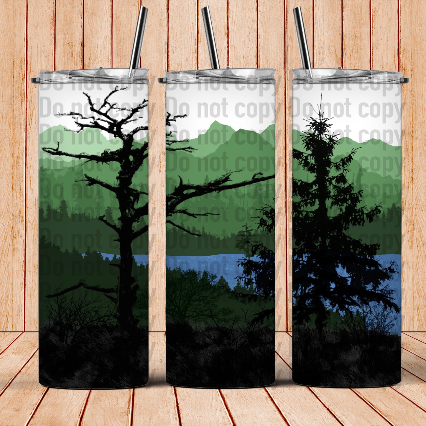 Mountains Landscape Nature Wilderness - 20oz Skinny Tumbler