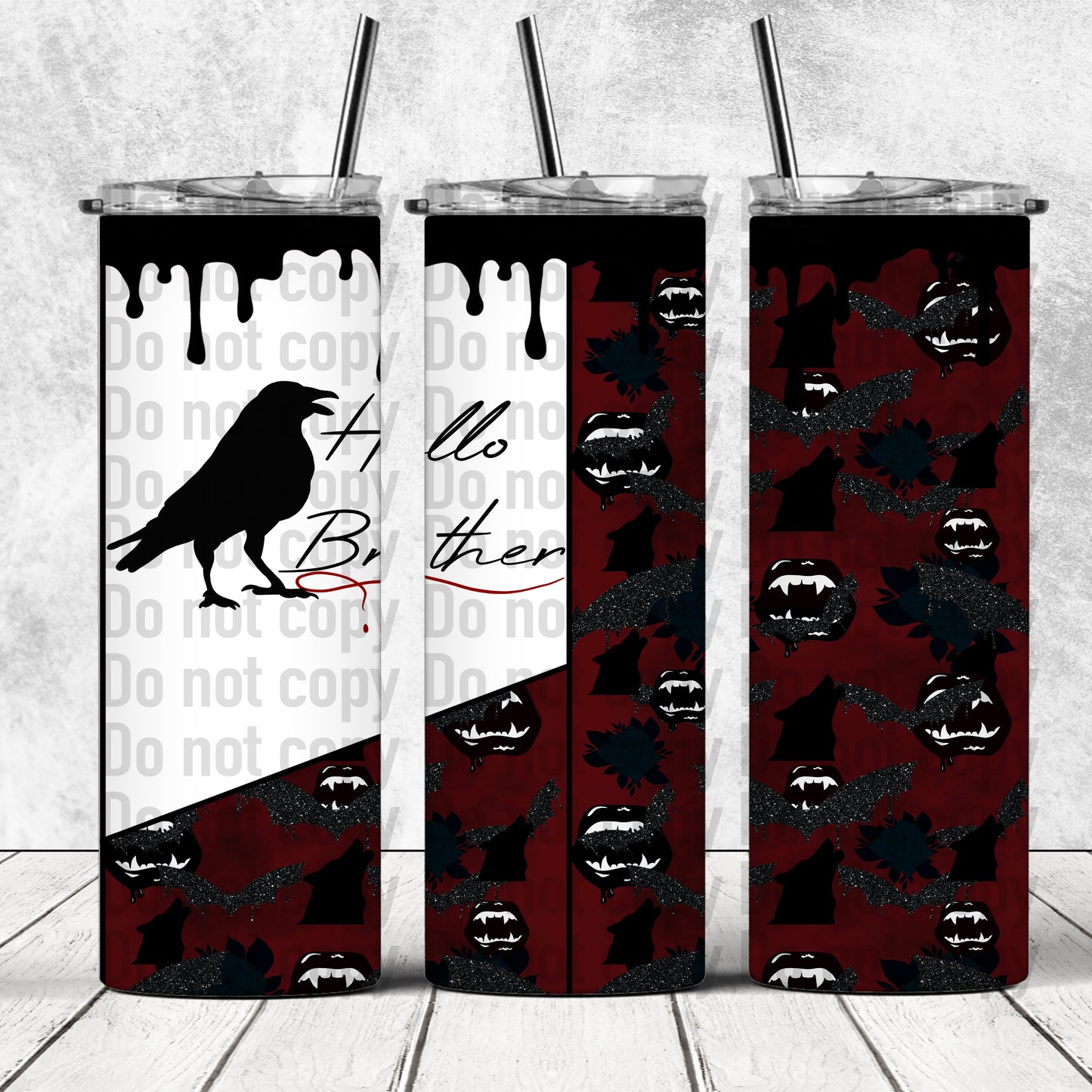 Hello Brother - 20oz Skinny Tumbler