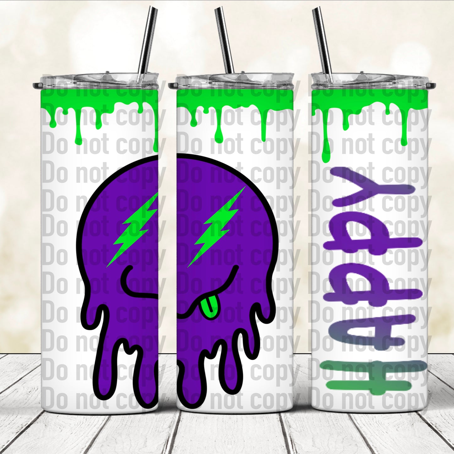 Happy - 20oz Skinny Tumbler