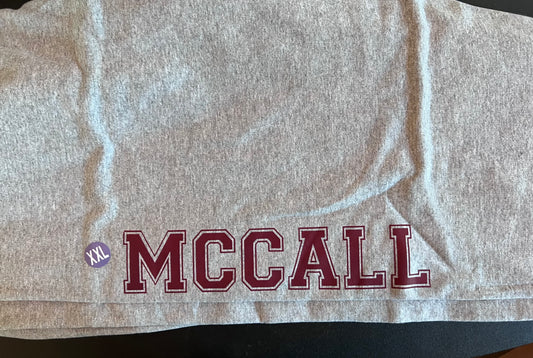 McCall Varsity Lettering Gray Sweatpants ECC