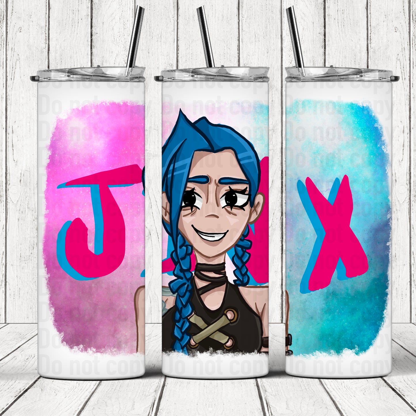 Cartooned Jinx 20oz Skinny Tumbler