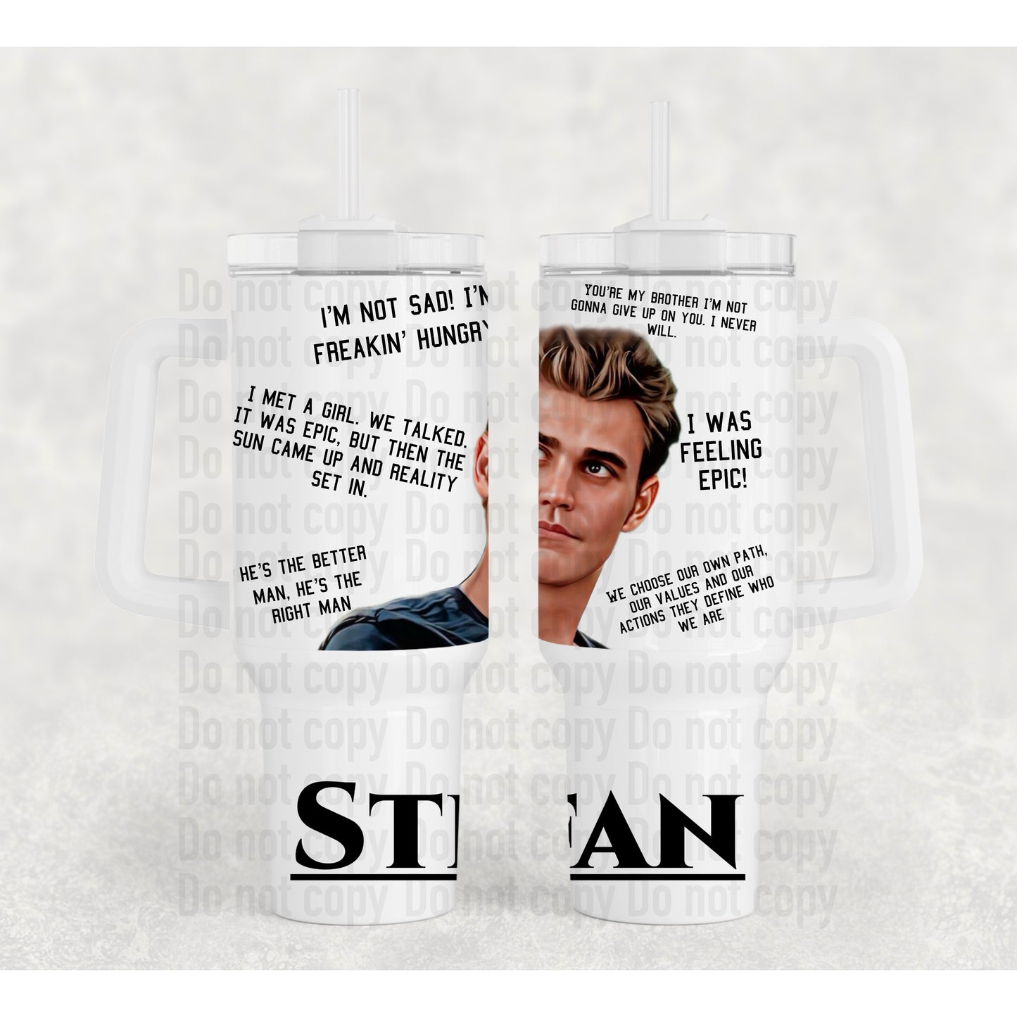 Stefan Salvatore Quotes 40oz Stanley Dupe