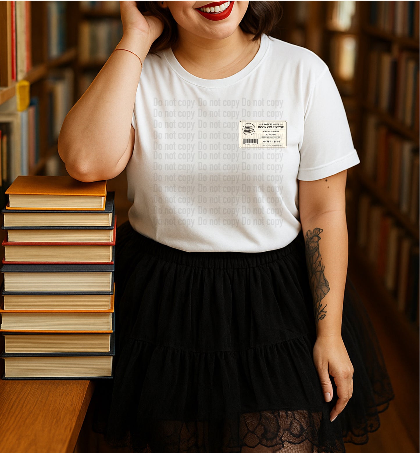 Professional Book Collector Library Card