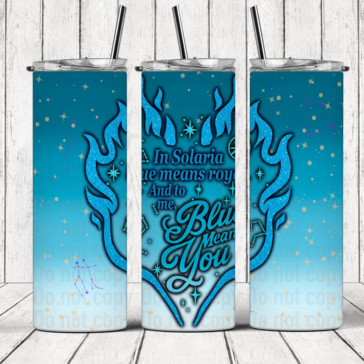 Blue Means You (Officially Licensed) 20oz Skinny Tumbler