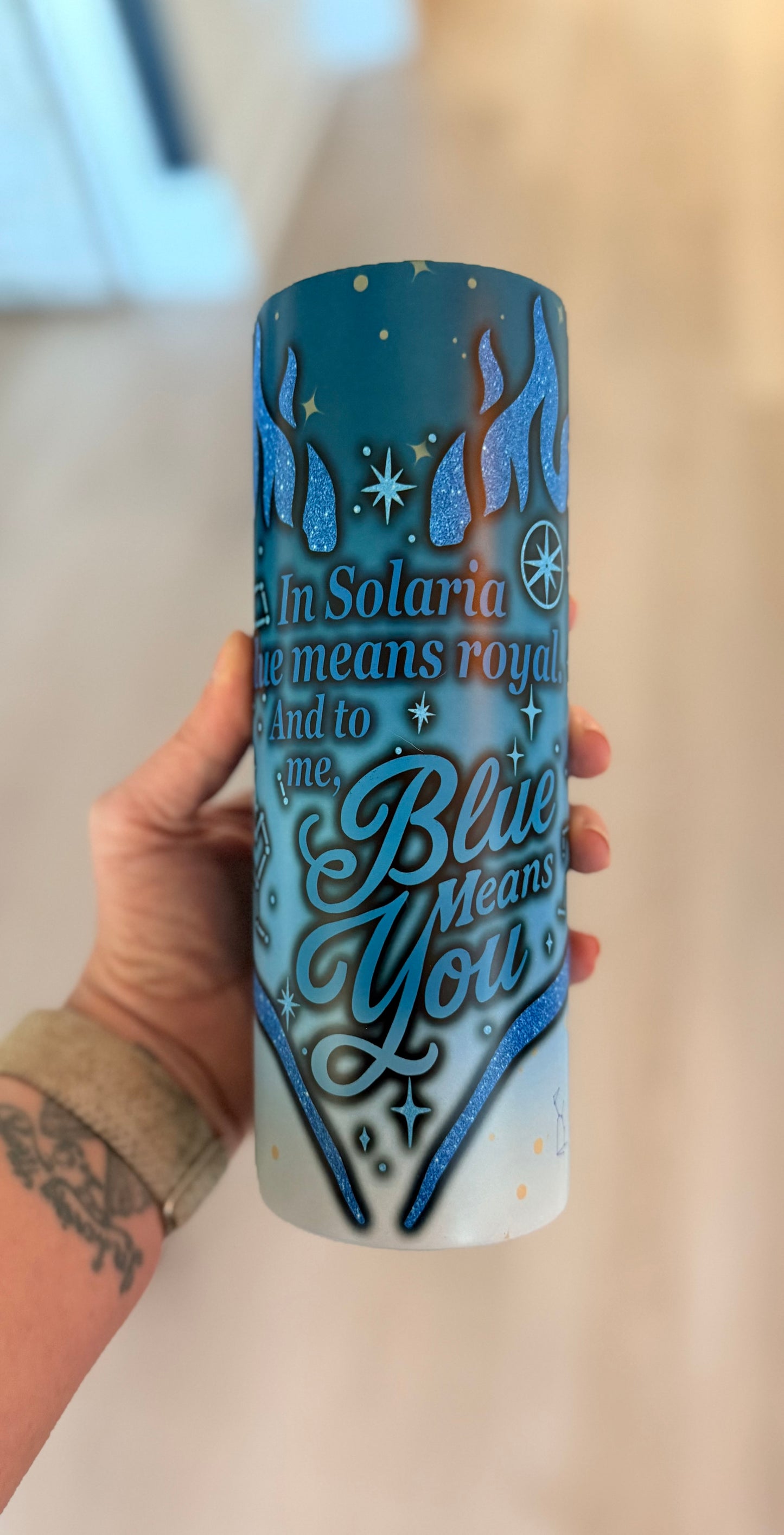Blue Means You (Officially Licensed) 20oz Skinny Tumbler