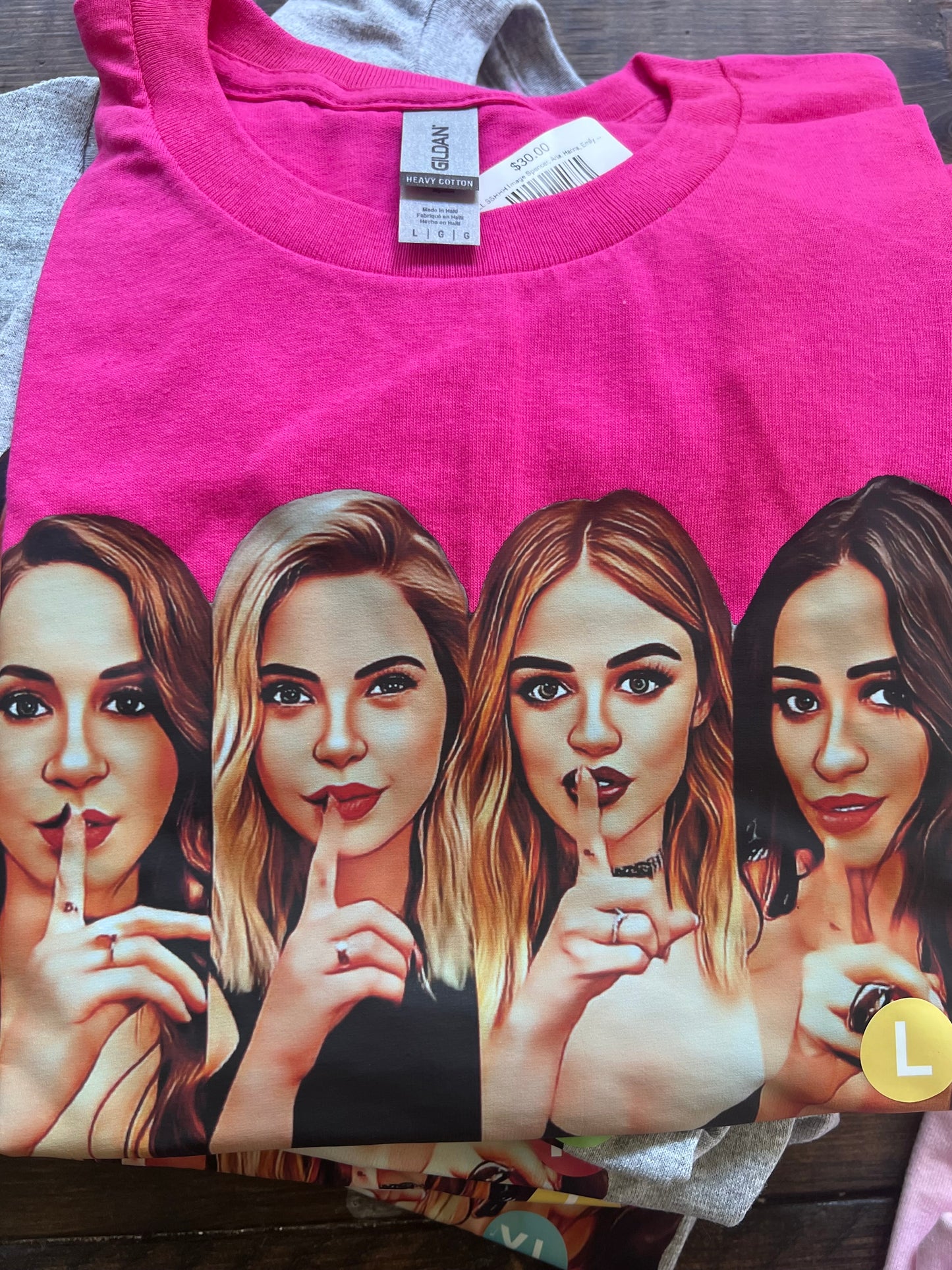 PLL Cartoon Sshhh Tshirt RTS