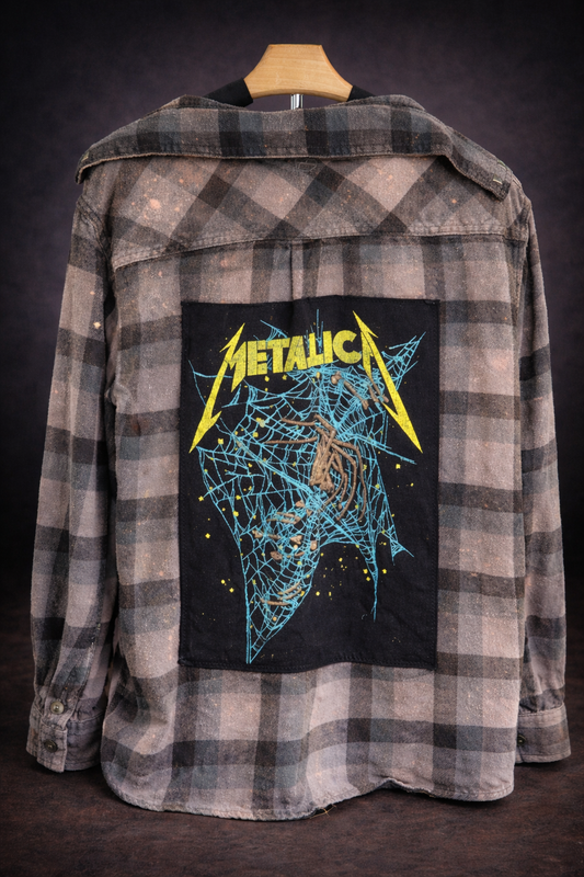 Metallica Spider Web Flannel