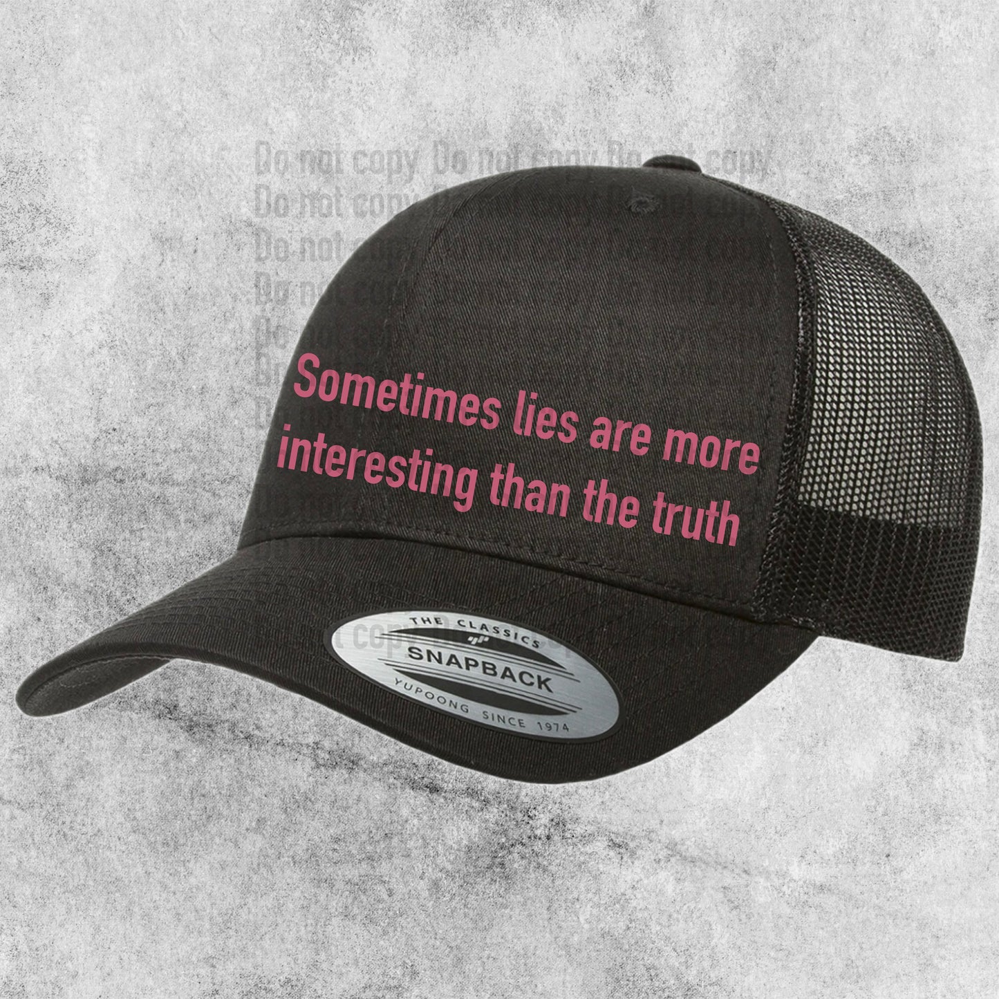 Sometimes Lies Are More Interesting Than The Truth PLL Trucker Hat - Accessories- TV Fandom