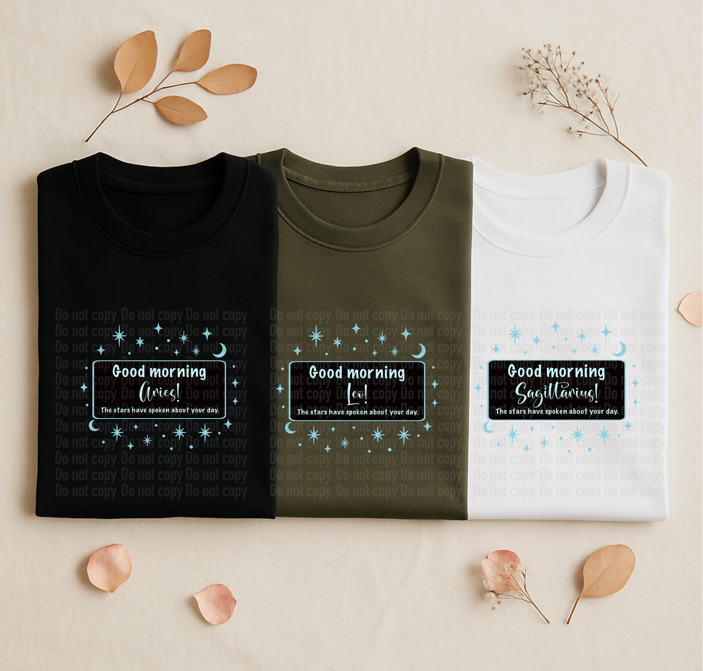 Good Morning W/Zodiac Sign (Officially licensed)