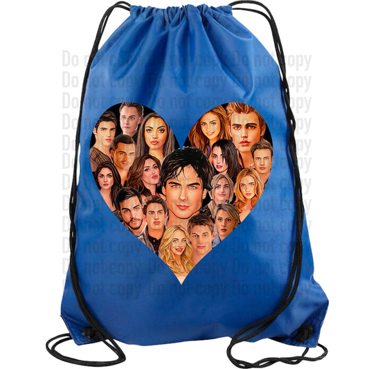 Cartoon Style In Heart TVD The Originals Salvatore Mikaelson Cinch Bags