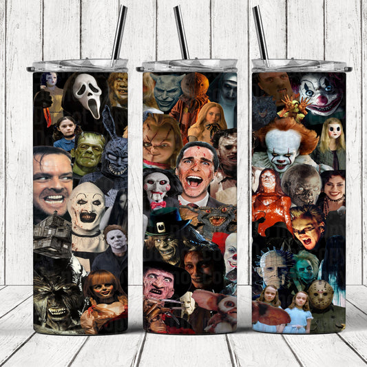 Horror Icons 20oz Skinny Tumbler