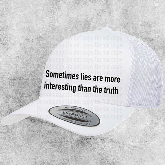 Sometimes Lies Are More Interesting Than The Truth PLL Trucker Hat - Accessories- TV Fandom