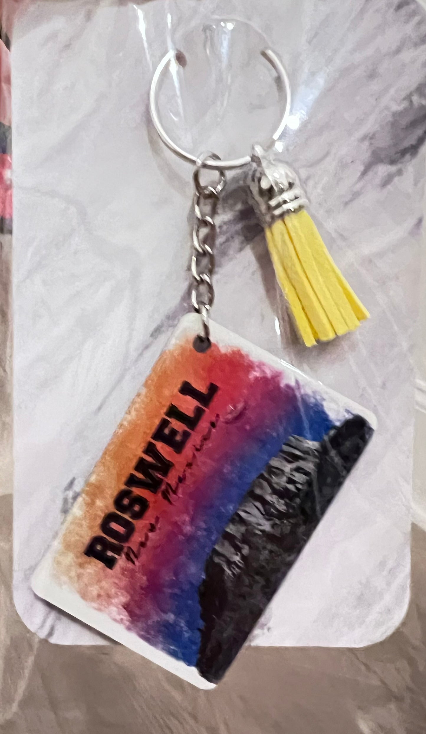 Roswell New Mexico Sunset Keychain- Accessories