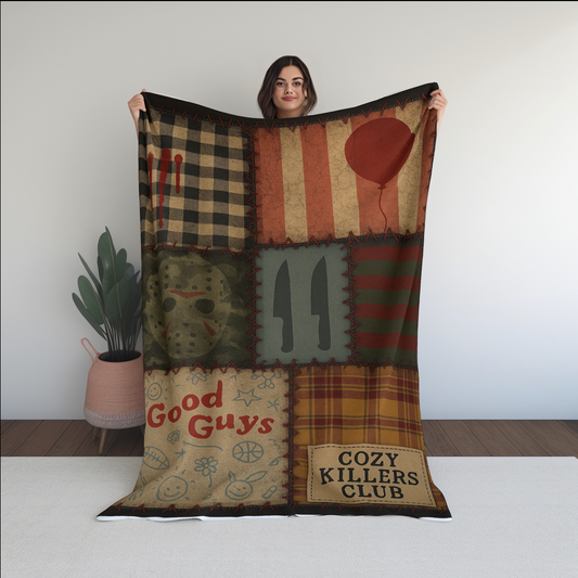 Horror Patchwork (No Faces) Blanket - Pre Order