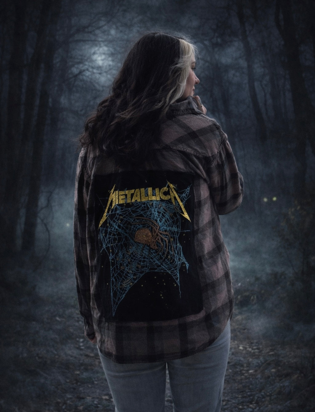 Metallica Spider Web Flannel