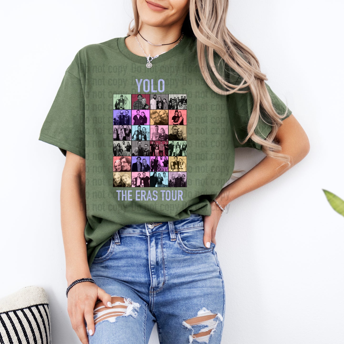 Custom Era Block Style Shirt With Your Ops/Selfies