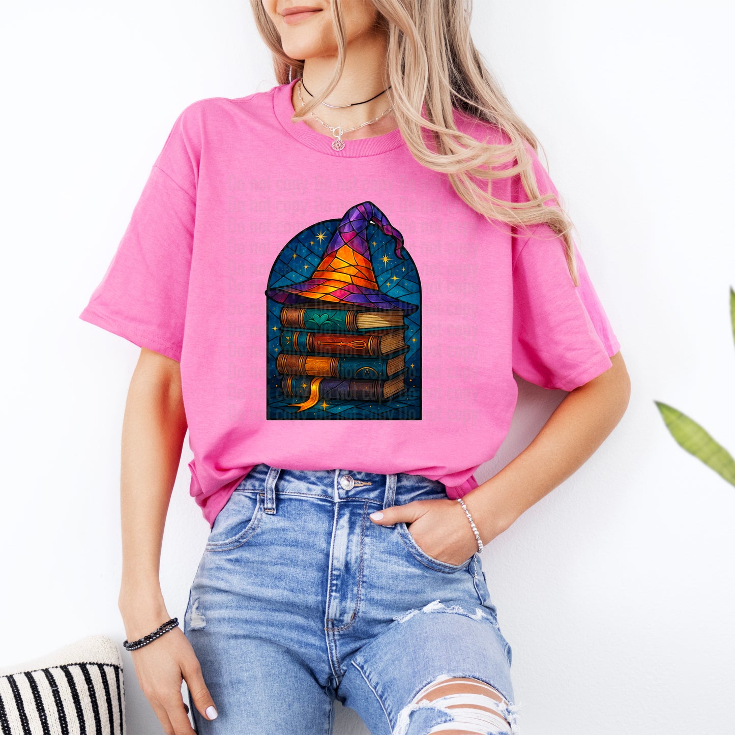 Stained Glass Hat And Books