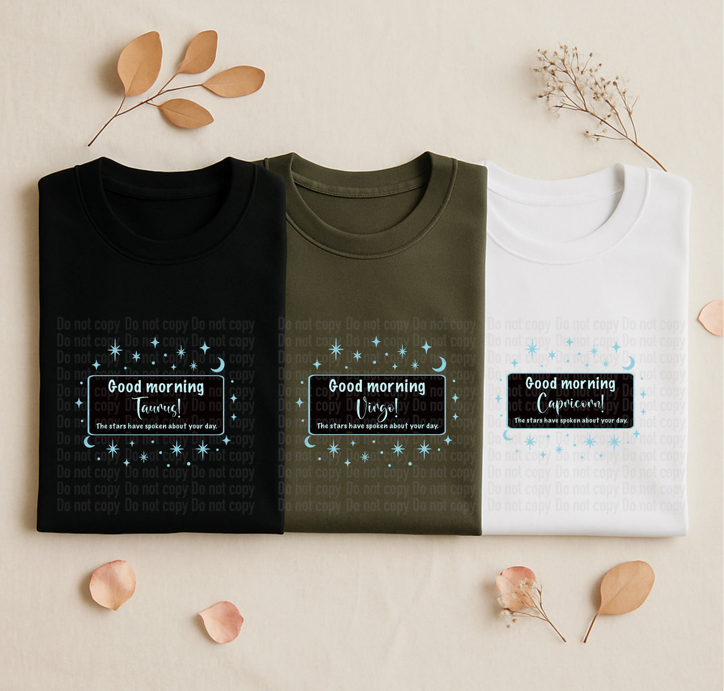 Good Morning W/Zodiac Sign (Officially licensed)