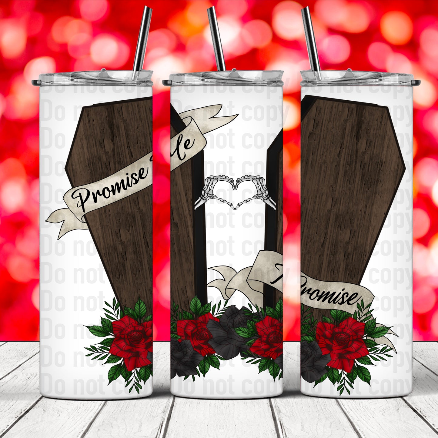 I Promise Coffin 20oz Skinny Tumbler