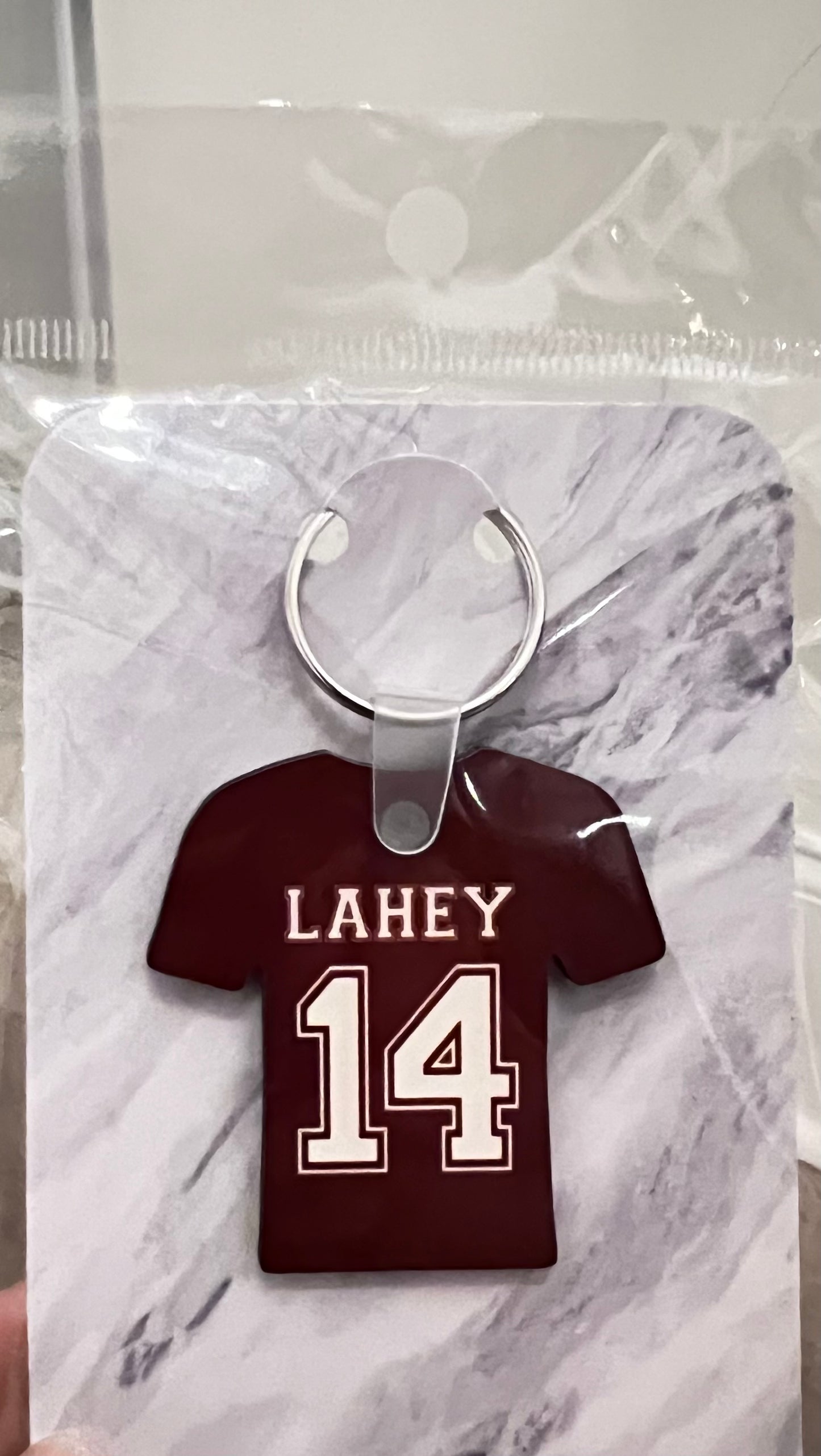 Teen Wolf Jersey Keychains Dunbar Lahey McCall Stilinski Whittemore - Accessories