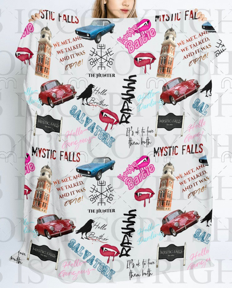 TVD Multi Iconic Images Blanket