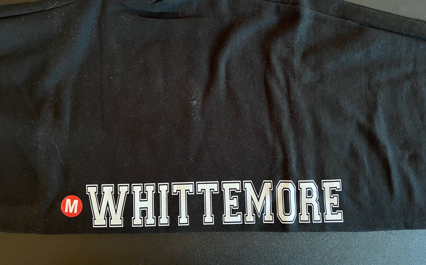 Whittemore Varsity Lettering Black Sweatpants RTS