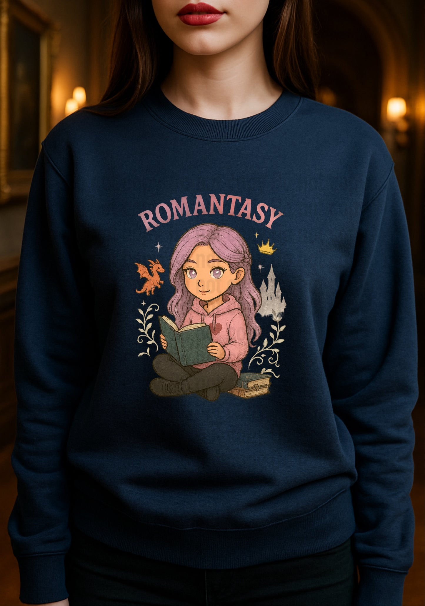 Romantasy Reader Chibi Style