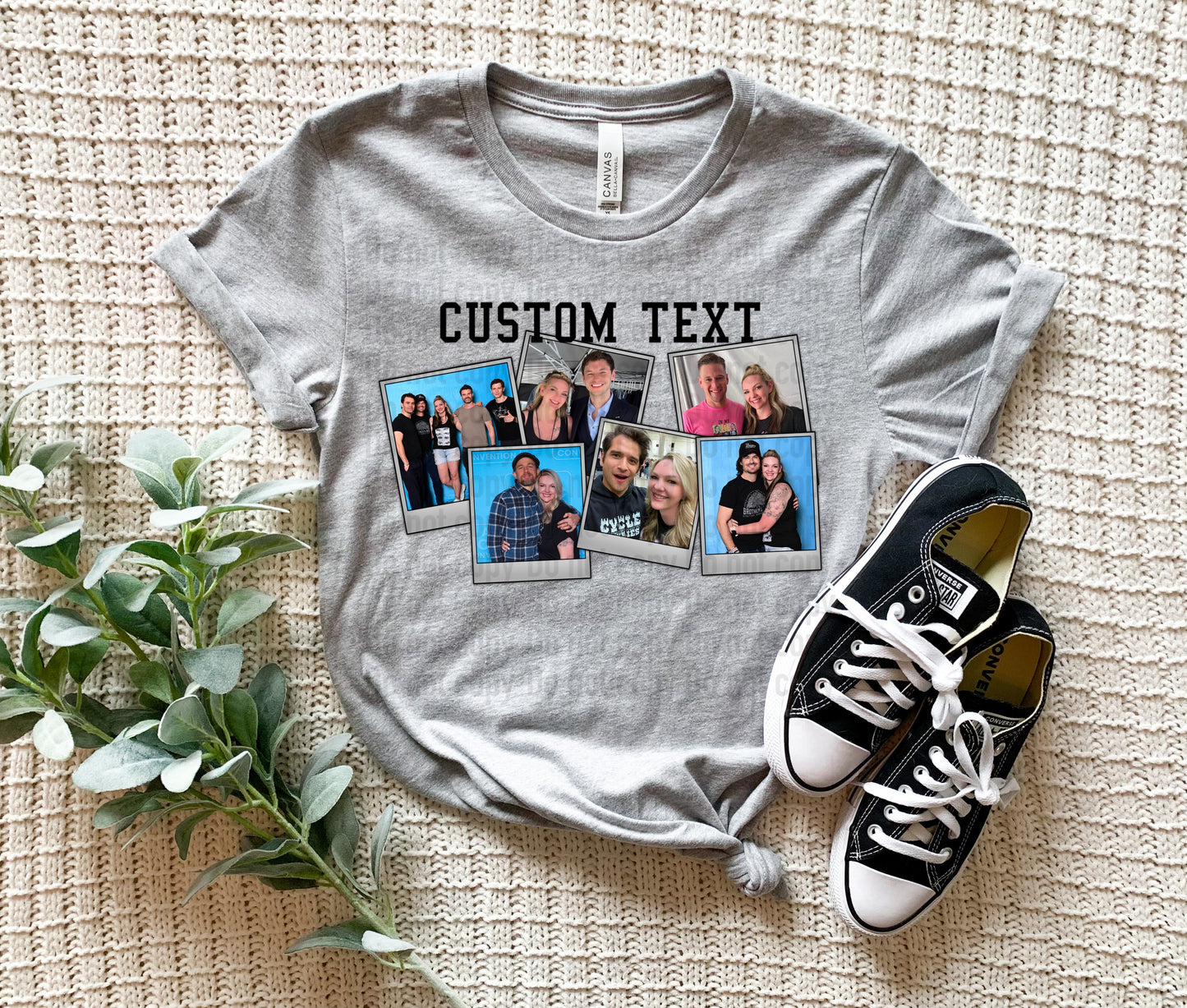 Custom Polaroid Style Shirt With Your Ops/Selfies